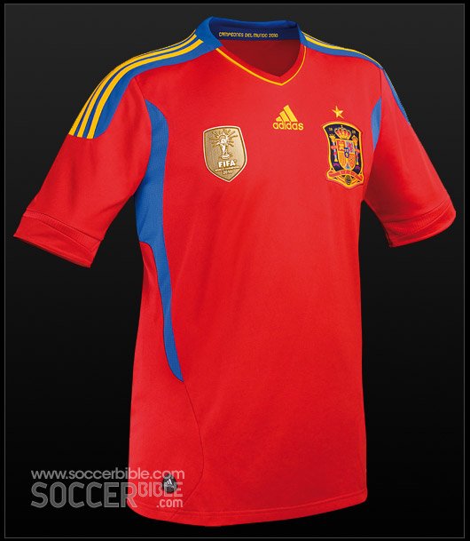 New Spain Jersey World Cup Badge - adidas Football Shirt - featured image