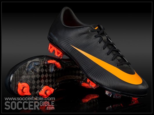 Nike Mercurial Vapor Superfly II Football Boots - Black/Circuit Orange/Black - featured image