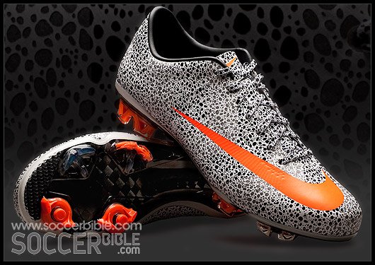 Nike Mercurial Vapor Superfly II Safari CR7 Football Boots - White/Total Orange/Black - featured image