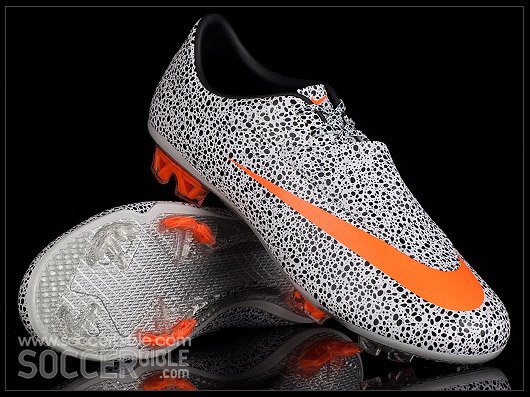 Nike Mercurial Vapor VI Safari Football Boots - White/Total Orange/Black - featured image