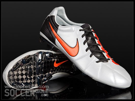 Nike T90 Laser Elite Football Boots - Platinum/Orange Blaze/Black - featured image