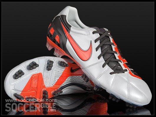 Nike T90 Laser III Football Boots - Platinum/Orange Blaze/Black - featured image