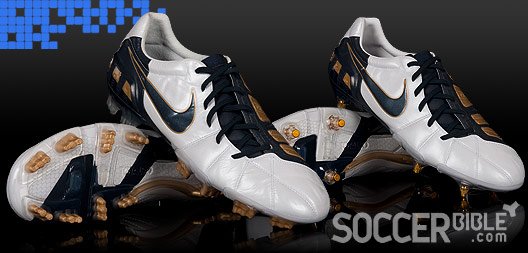 Nike T90 Laser III Football Boots - White/Obsidian/Gold - featured image