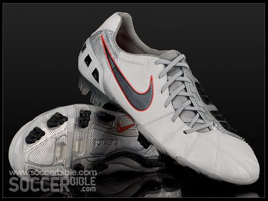 Nike T90 Laser III K Football Boots - Summit White/Black/Metallic Silver - featured image