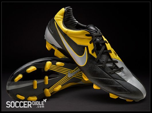 Nike T90 Laser IV KL Football Boots - Black/Tour Yellow/Silver - featured image