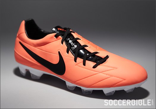 Nike T90 Laser IV Football Boots - Mango/Black/Crimson - featured image