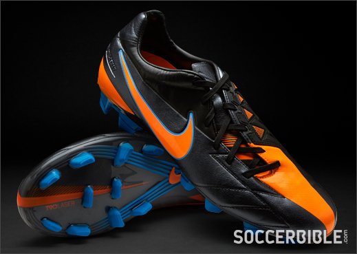 Nike T90 Laser IV KL Football Boots - Black/Orange/Blue - featured image