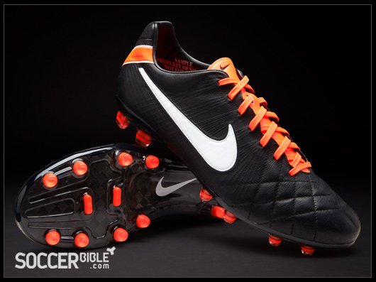 Nike Tiempo Legend IV Elite Football Boots - Black/White/Orange - featured image