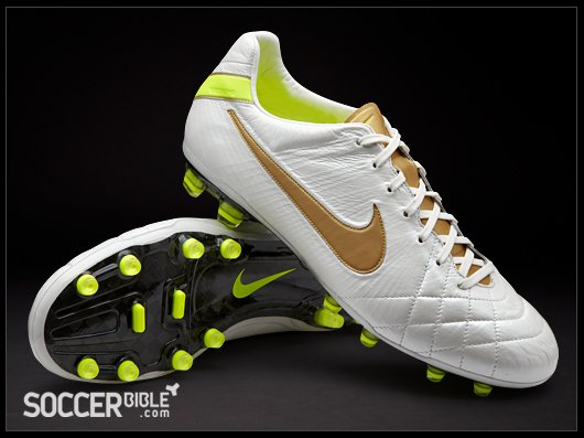 Nike Tiempo Legend IV Elite Football Boots - White/Gold - featured image