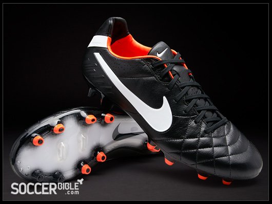 Nike Tiempo Legend IV Football Boots - Black/White/Orange - featured image