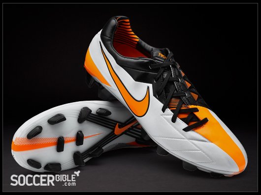 Nike Total 90 Laser IV Football Boots - White/Orange/Black - featured image
