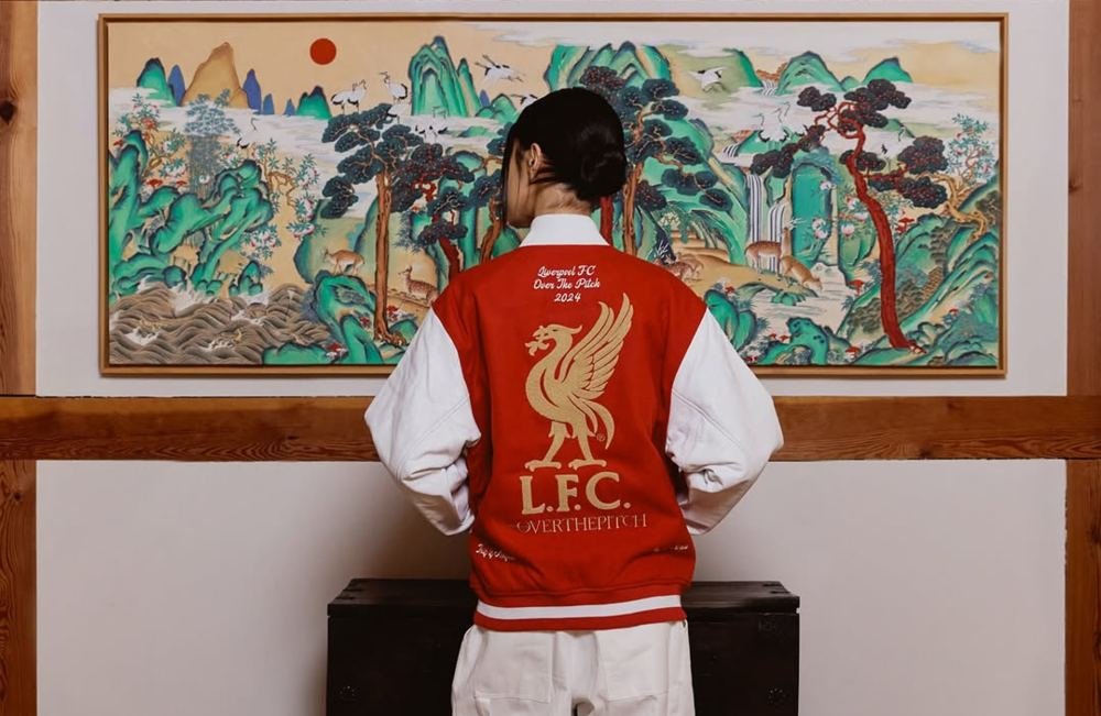 Over The Pitch Release LFC Varsity Jacket - featured image
