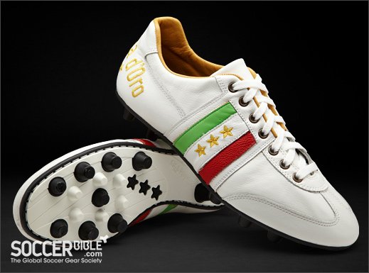 Pantofola d'Oro Piceno Vitello Italia Football Boots - White/Tan/Italia - featured image