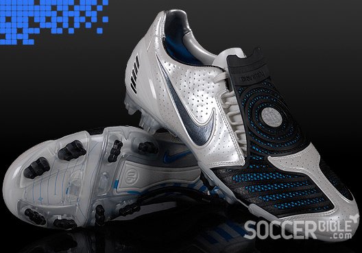 Power Football Boots - Nike T90 Laser II Swan/Black/Orion Blue - 04/06/09 - featured image