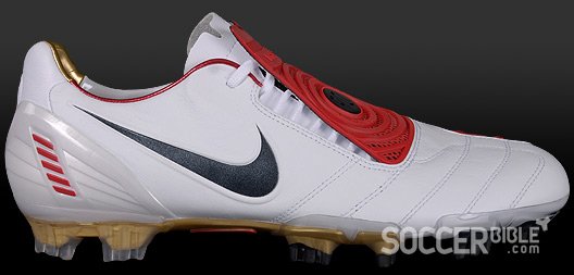 Power Football Boots - Torres stars in white/sport red Nike T90 Laser - 11/03/09 - featured image