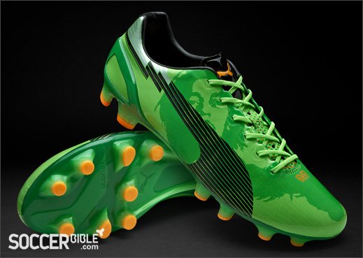 Puma EvoSPEED 1 C.M Football Boots - Green/Black/Orange - featured image