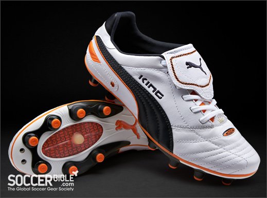 Puma King Finale Football Boots - White/Navy/Orange - featured image