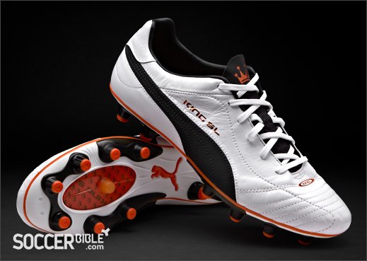 Puma King Finale SL Football Boots - White/Navy/Orange - featured image