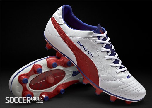 Puma King Finale SL Football Boots - White/Red/Limoges - featured image