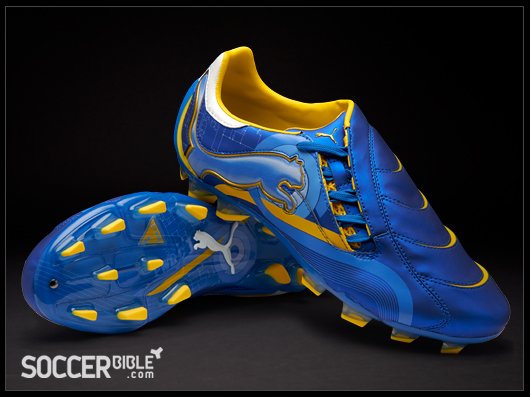 Puma PowerCat 1.10 Elektro Football Boots - Blue/White/Dandelion - featured image