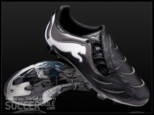 Puma PowerCat 1.10 Football Boots - Black/White/Aged Silver - featured image