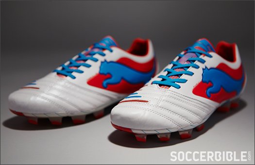 PUMA PowerCat 1.12 & SL Football Boots - White/Orange/Ocean - featured image