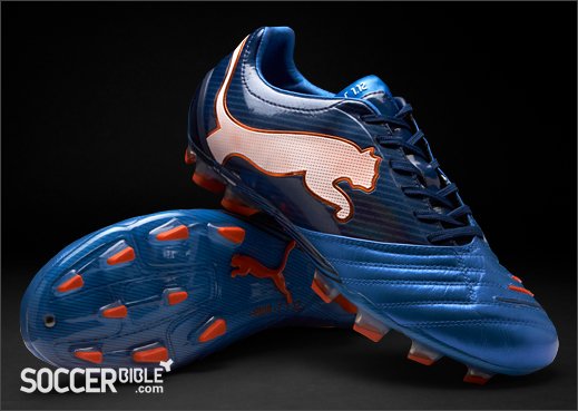 Puma PowerCat 1.12 Football Boots - Blue/Black/White/Orange - featured image
