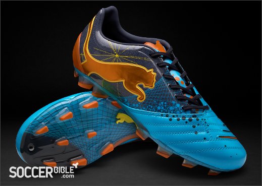 PUMA PowerCat 1.12 Gravity Football Boots - Blue/Navy/Orange/Yellow - featured image