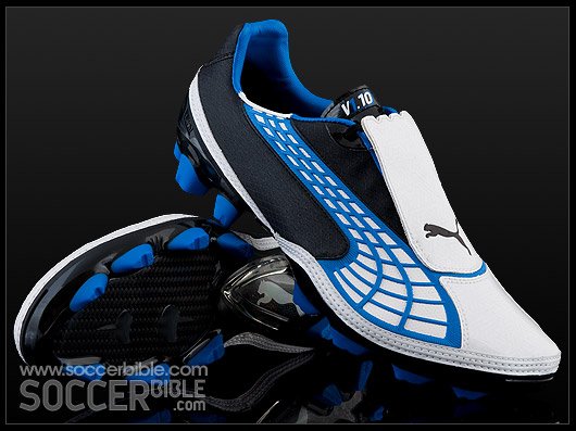 Puma v1.10 football boots - White Pearl/Black/Puma Royal - featured image