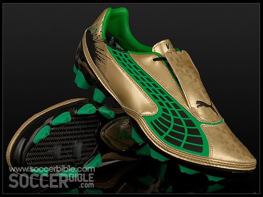 Puma v1.10 JB Final Football Boots - Gold/Black/Fern Green - featured image