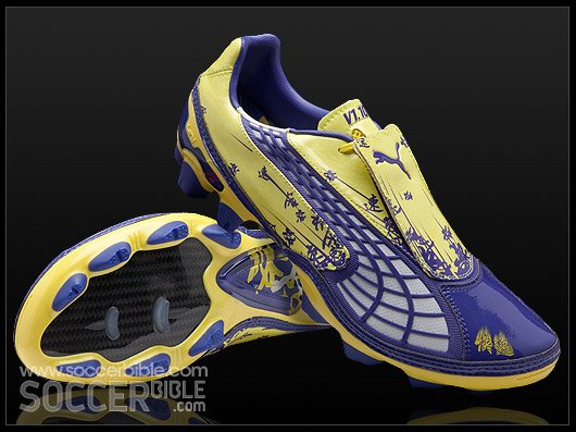 Puma v1.10 Kanji Football Boots - Flou Lime/Team Violet/White - featured image
