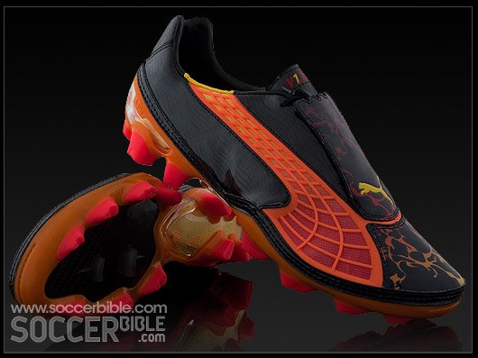 Puma v1.10 Tricks Football Boots - Navy/Fluro Peach/Red - featured image