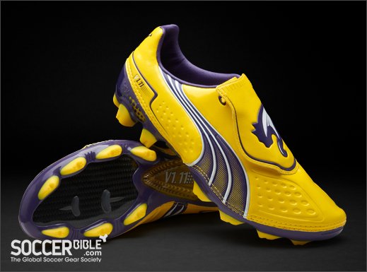 Puma v1.11 Football Boots - Yellow/Purple/White - featured image