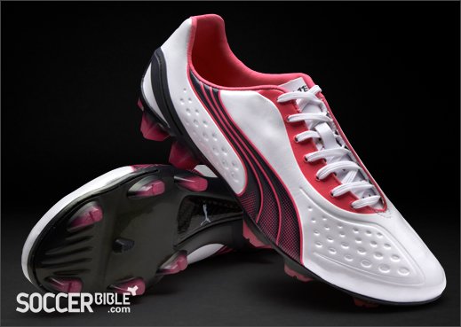 Puma v1.11 SL Football Boots - White/Pink/Navy - featured image