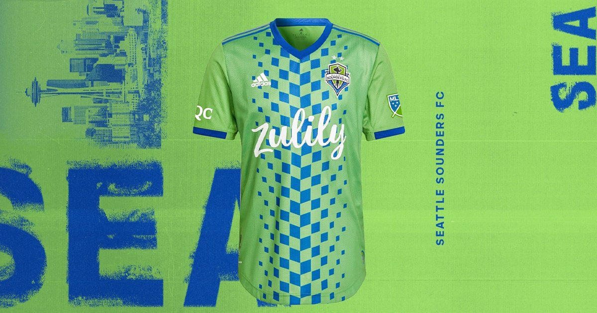 Seattle Sounders Launch 2022 adidas Primary Jersey - featured image