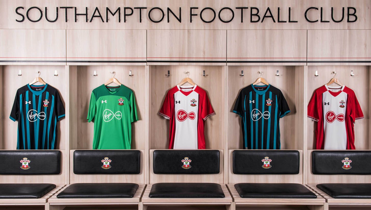 Southampton 2017/18 Under Armour Home & Away Shirts - featured image