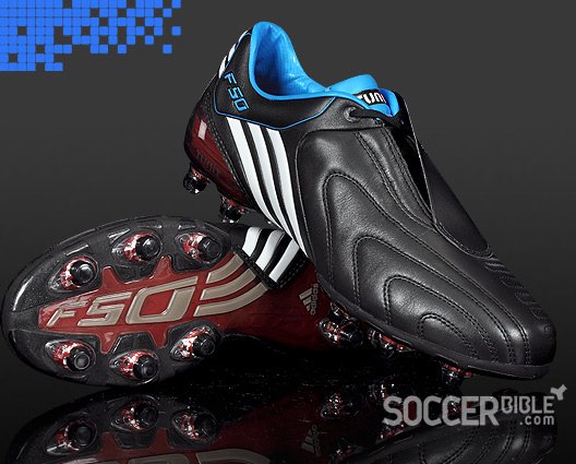 Speed Football Boots - adidas F50i Black/White/Cyan - featured image