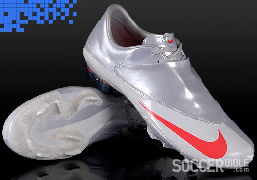 Speed Football Boots - Nike Mercurial Vapor V Platinum Silver/Hot Red - 01/06/09 - featured image