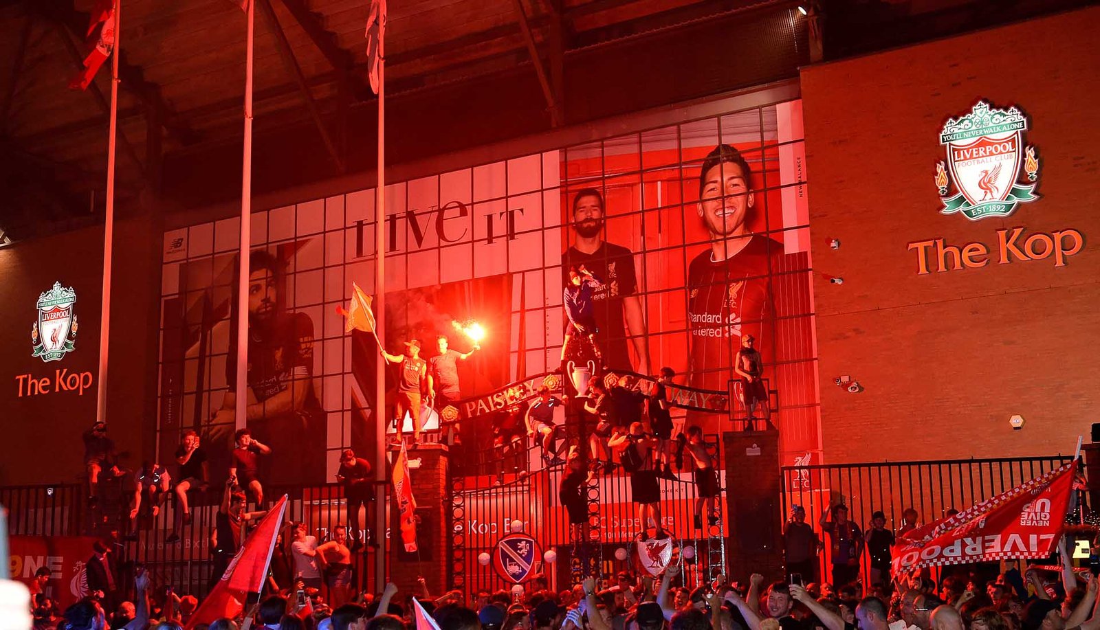 The Scenes Outside Anfield As Liverpool Become Champions - featured image