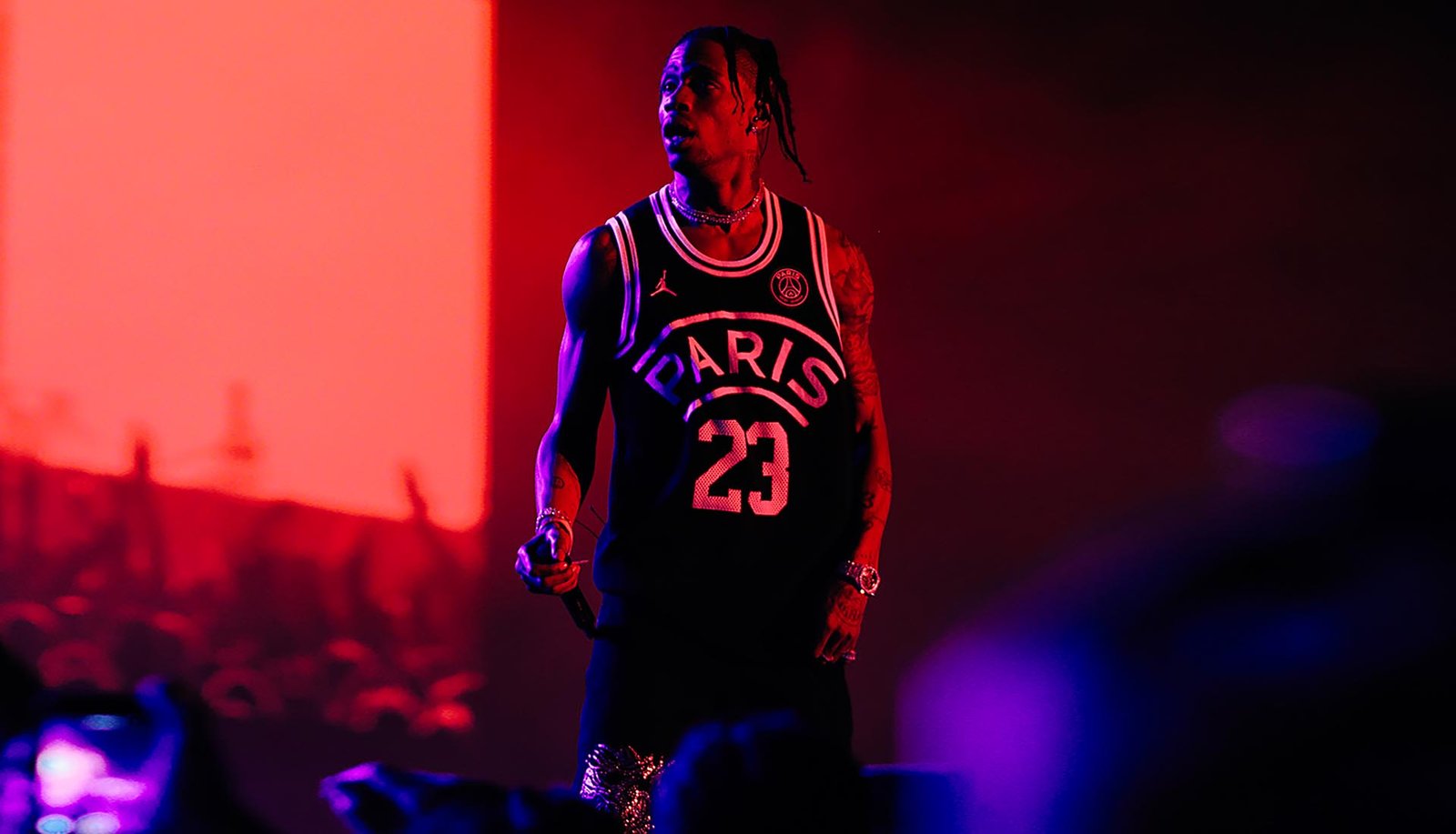 Travis Scott Reveals PSG x Jordan Basketball Jersey - featured image