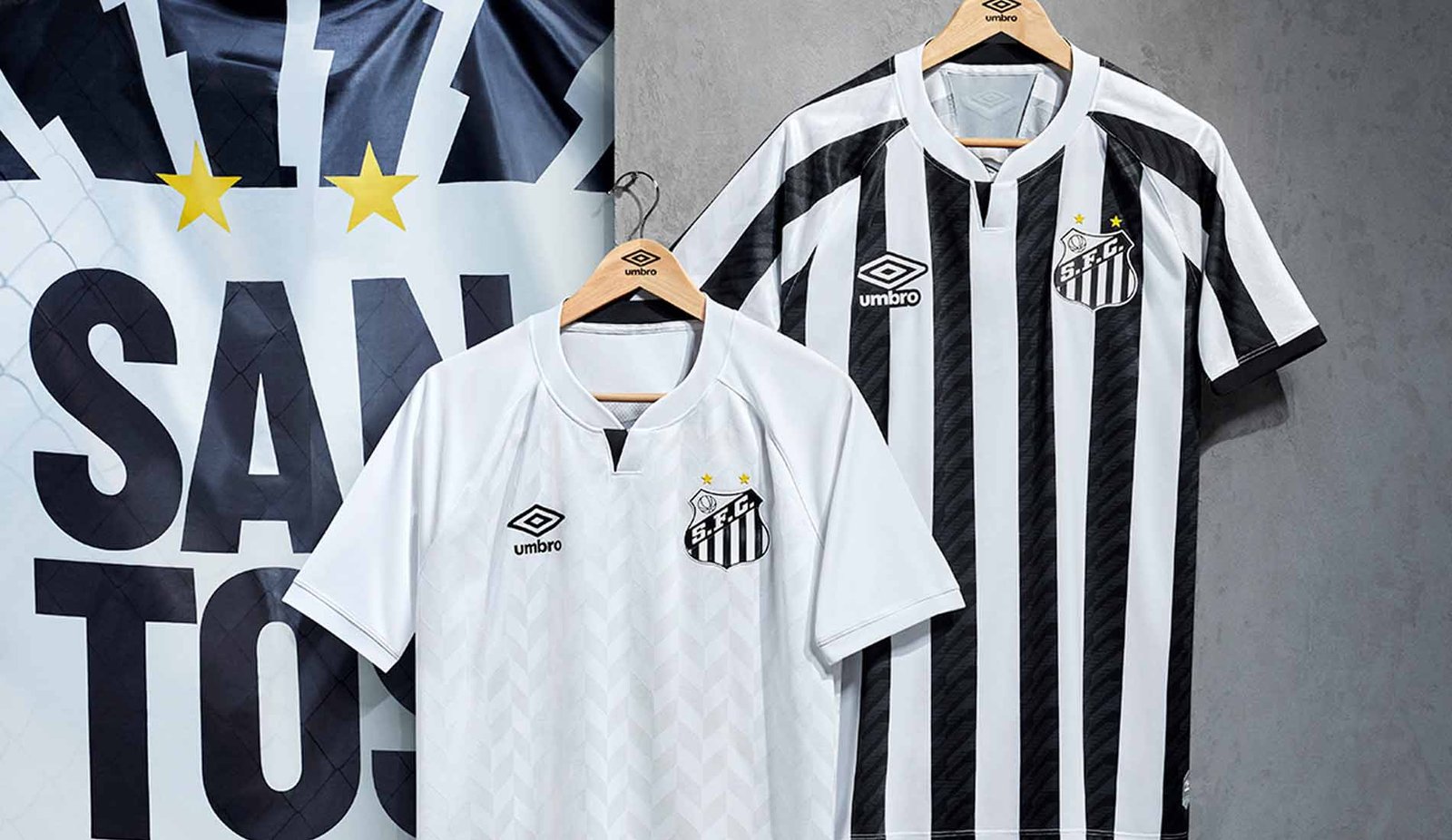Umbro Launch Santos 20/21 Home & Away Shirts - featured image