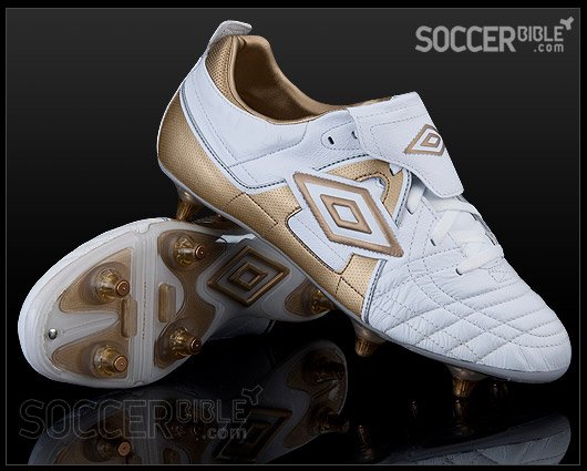 Umbro Speciali Football Boots - White/Gold/Silver - featured image