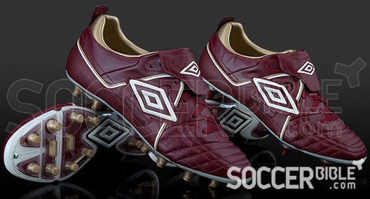 Umbro Speciali Football Boots - Oxblood/Swan White/Gold - featured image