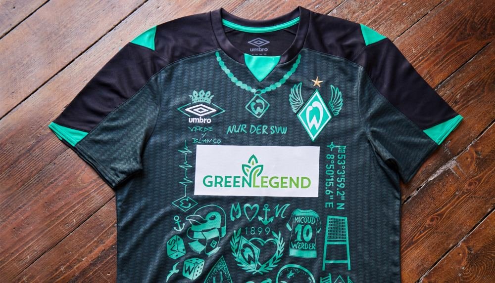 Umbro Unveil Special Edition 'How Deep Is Your Love' Werder Bremen Shirt - featured image