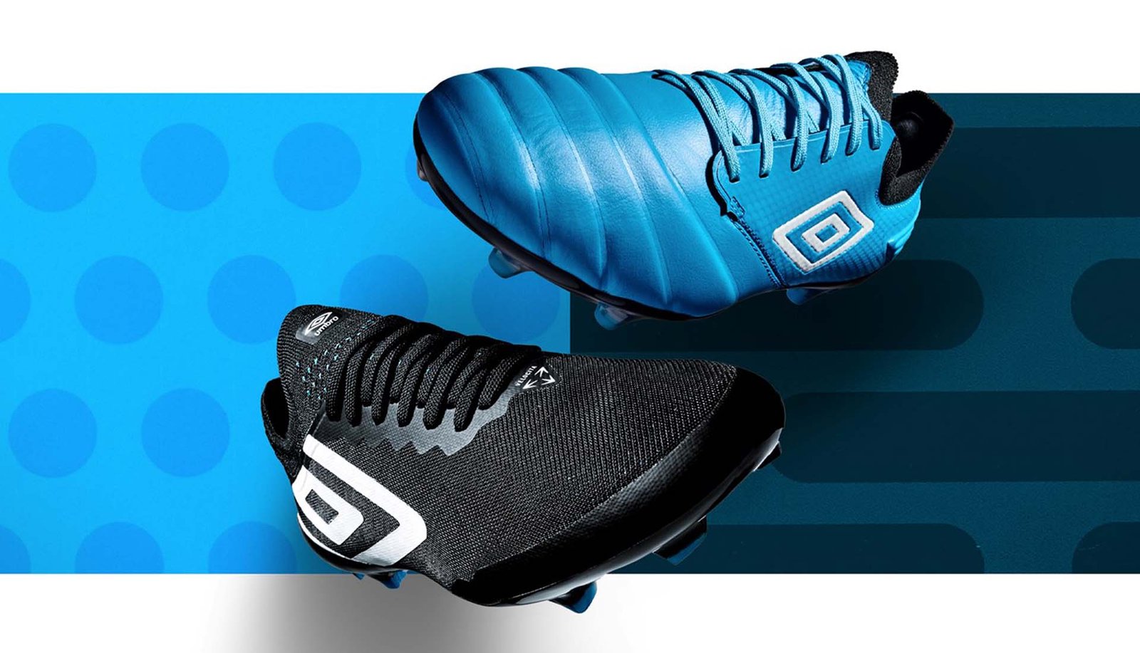 Umbro Wrap The Velocita 6 & Tocco Pro In "Cyan/Black" Colourways - featured image