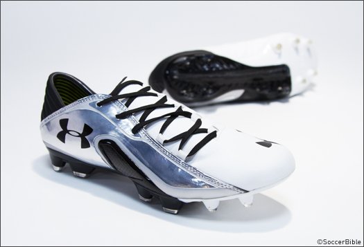 Under Armour Blur CBN III Leather Football Boots - White/Black/Black - featured image