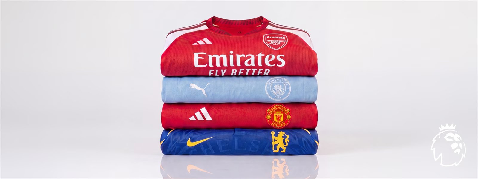 Premier League kits stacked - The Season Starts Here