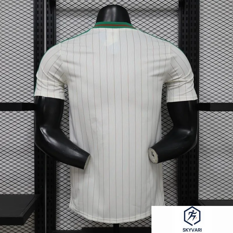 2026 Player Version Algeria White with Green Pinstripes Jersey — view 3