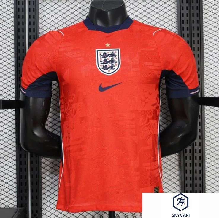 2026 Player Version England Red with Abstract Graphic Pattern Jersey