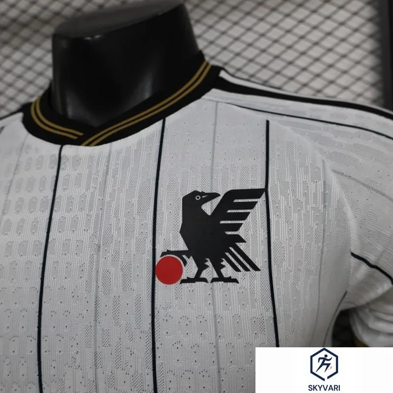 2026 Player Version Japan White with Black Pinstripes Jersey — view 2